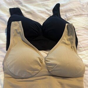 Women's Black and Tan Intimates Set BRAS SIZE SMALL